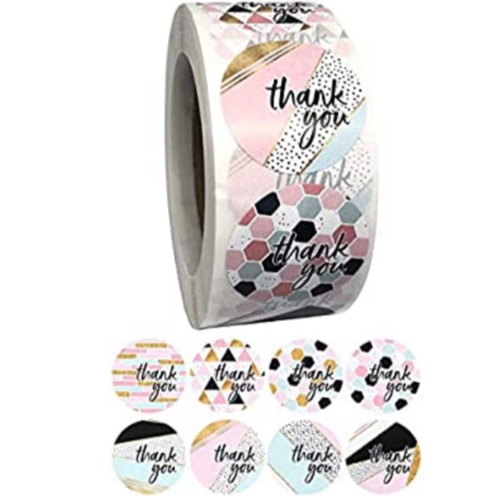 (500) Thank you stickers